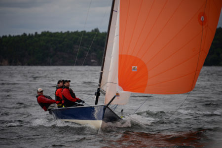 Lake Champlain Yacht Club Wednesday night sailboat race on Shelburne Bay, Shelburne, VT.