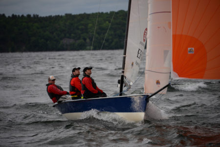Lake Champlain Yacht Club Wednesday night sailboat race on Shelburne Bay, Shelburne, VT.