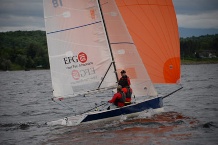 Lake Champlain Yacht Club Wednesday night sailboat race on Shelburne Bay, Shelburne, VT.